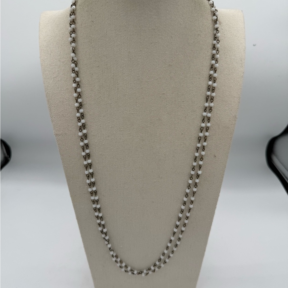 13 Lula n Lee 32” NWT Retired Double Strand Crystal Necklace